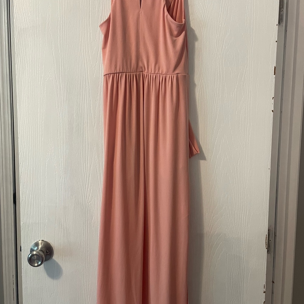 BCBGeneration Pink Pleated Maxi Dress for Wedding Guest - Picture 4 of 5